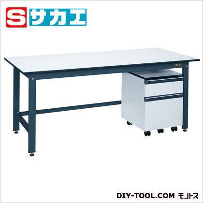 サカエ 軽量作業台KKタイプ(キャビネットワゴン付) ダークグレー KKD187LB