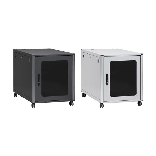 摂津金属工業 小型防音ラック W600xH723xD1098 ブラック色 ブラック SOSP-12U60A0N1_2