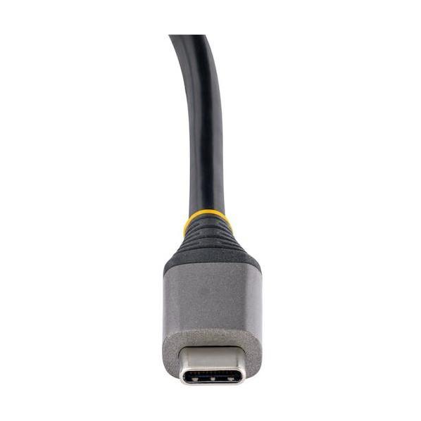 STARTEC.COM社 USBハブ/Type-C/4ポート Type-C/100W USB PD/バスパワー/25cm 巻き取り式ケーブル HB31_1