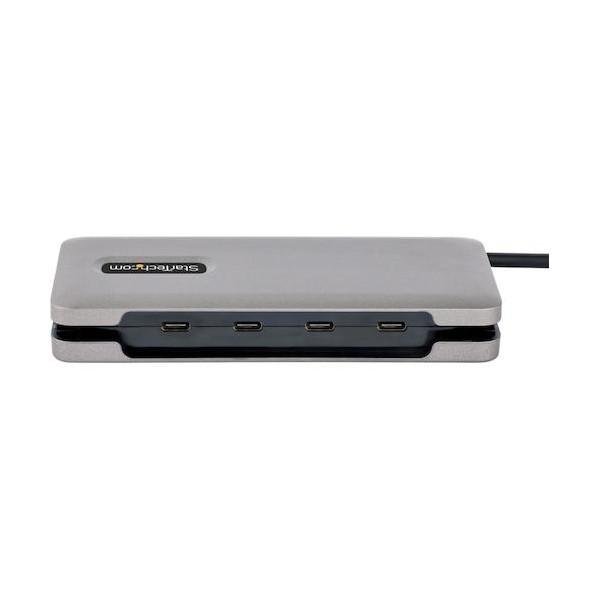 STARTEC.COM社 USBハブ/Type-C/4ポート Type-C/100W USB PD/バスパワー/25cm 巻き取り式ケーブル HB31_2
