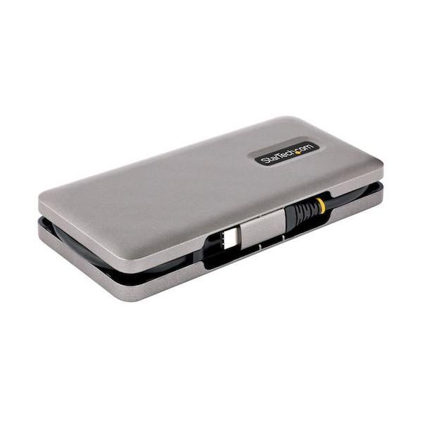 STARTEC.COM社 USBハブ/Type-C/4ポート Type-C/100W USB PD/バスパワー/25cm 巻き取り式ケーブル HB31_4