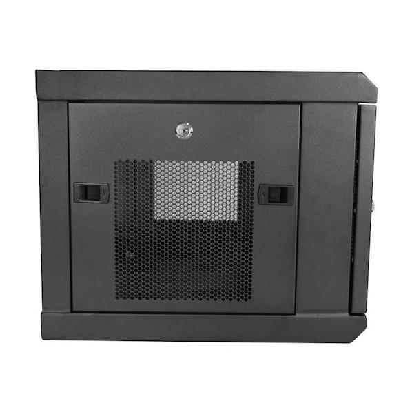 STARTECH.COM サーバーラック/6U/19インチ/壁掛けタイプ/取付奥行き38cm/ロック付きキャビネット/通気スリット・メッシュ RK616WALM 1個の画像