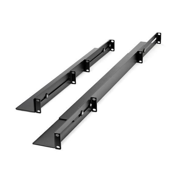 STARTECH.COM サーバーラック金具/19インチラックレール/1U/奥行き調整可能/耐荷重90kg/4ポスト汎用ラックマウントレール UNIRAILS1UB 1個の画像
