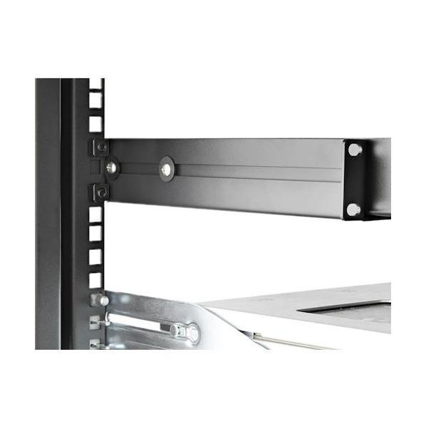 STARTECH.COM サーバーラック金具/19インチラックレール/1U/奥行き調整可能/耐荷重90kg/4ポスト汎用ラックマウントレール UNIRAILS1UB 1個の画像