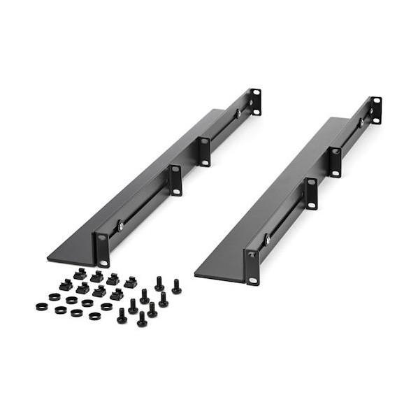 STARTECH.COM サーバーラック金具/19インチラックレール/1U/奥行き調整可能/耐荷重90kg/4ポスト汎用ラックマウントレール UNIRAILS1UB 1個の画像