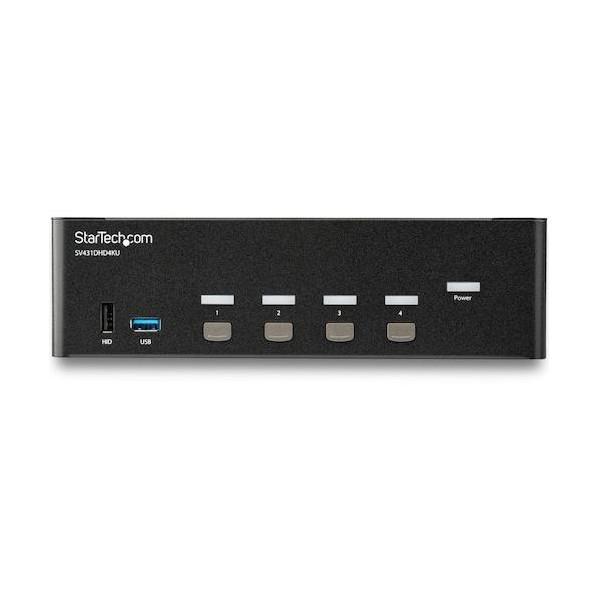STARTECH.COM KVMスイッチ/4ポート/HDMI/4K30Hz/3.5mmオーディオ/2ポートUSB 3.0ハブ/CPU切替器 SV431DHD4KU 1個_2