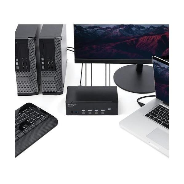 STARTECH.COM KVMスイッチ/4ポート/HDMI/4K30Hz/3.5mmオーディオ/2ポートUSB 3.0ハブ/CPU切替器 SV431DHD4KU 1個_4