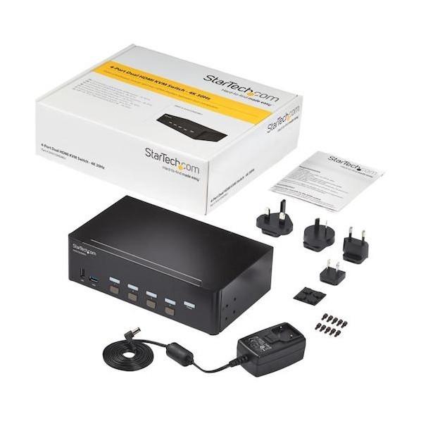 STARTECH.COM KVMスイッチ/4ポート/HDMI/4K30Hz/3.5mmオーディオ/2ポートUSB 3.0ハブ/CPU切替器 SV431DHD4KU 1個_5