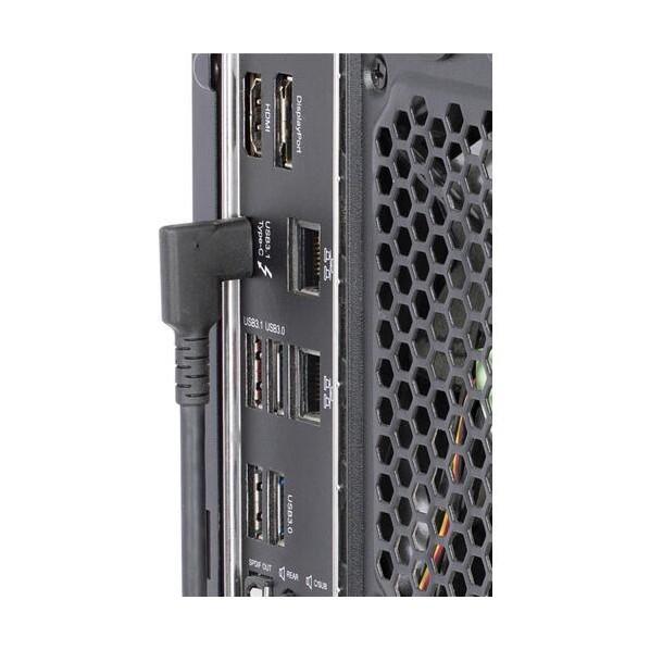 STARTECH.COM USB-Cケーブル/L字型/高耐久/50cm/USB 3.2 Gen 1/4K60Hz DP alt/100W PD/同期充電 RUSB31CC50CMBR 1本_2