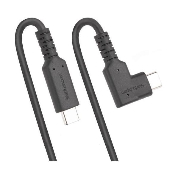 STARTECH.COM USB-Cケーブル/L字型/高耐久/50cm/USB 3.2 Gen 1/4K60Hz DP alt/100W PD/同期充電 RUSB31CC50CMBR 1本_6