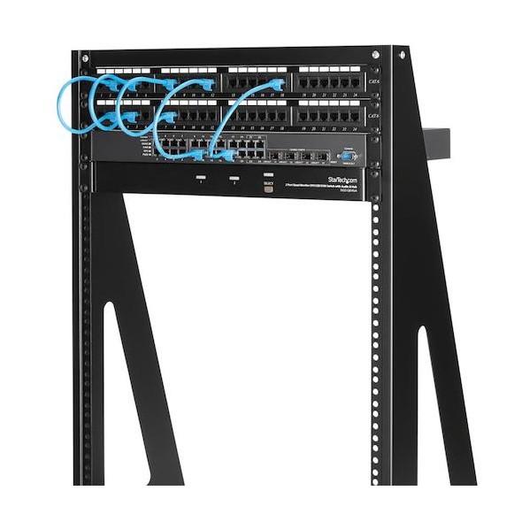 STARTECH.COM サーバーラック/オープンフレーム/2支柱/16U/床置き・卓上用/ネットワーク機器 ラック 2POSTRACK16 1個_5