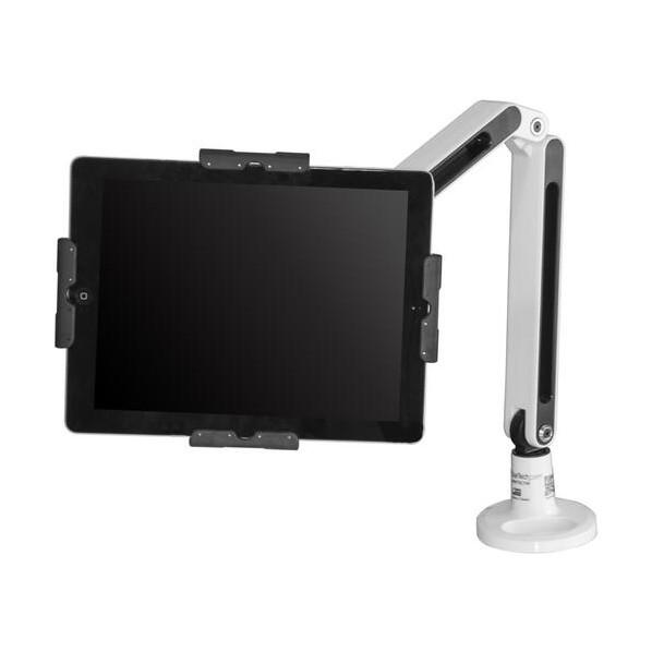 STARTECH.COM タブレットスタンド/9〜11インチ/耐荷重1kg/クランプ固定/角度・高さ調整/iPad Androidマウント アーム ホワイト ARMTBLTIWの画像