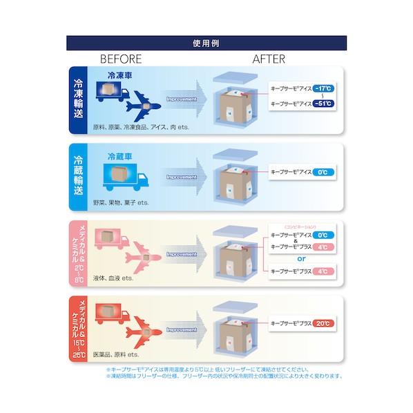 サンユー印刷 キープサーモプラス（潜熱蓄熱材） KTP＋20ー290 20℃用 290G 10個入 KTP+20-290-10_1