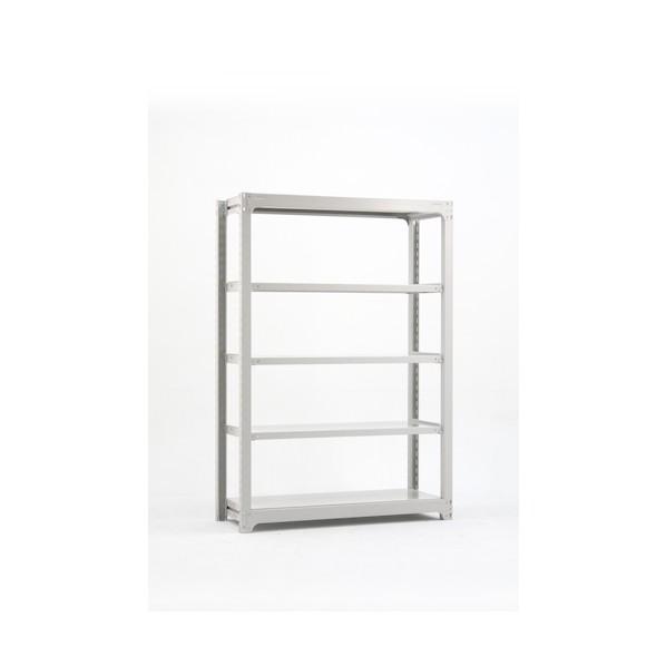 ブランド登録なし - 双福鋼器 中量ボルトレスラック 300kg 2400×1500×480 全ての存在6段 増連 白いこと薄墨色 MBL-85S6-CW