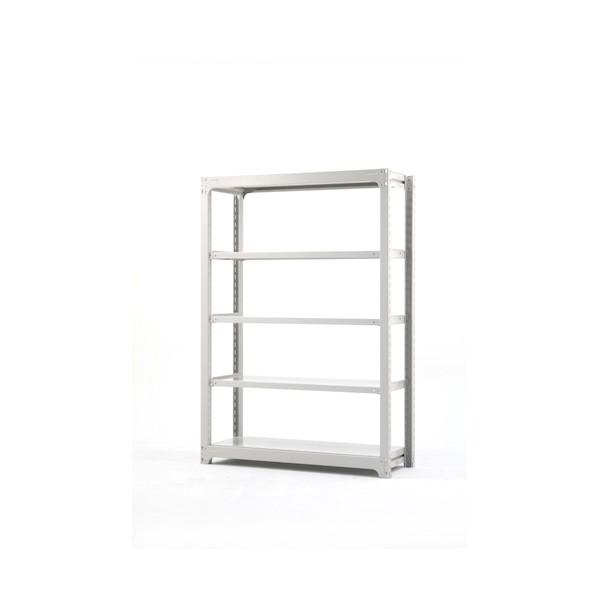 ブランド登録なし - 双福鋼器 中量ボルトレスラック 300kg 2400×1500×480 全ての存在6段 増連 白いこと薄墨色 MBL-85S6-CW