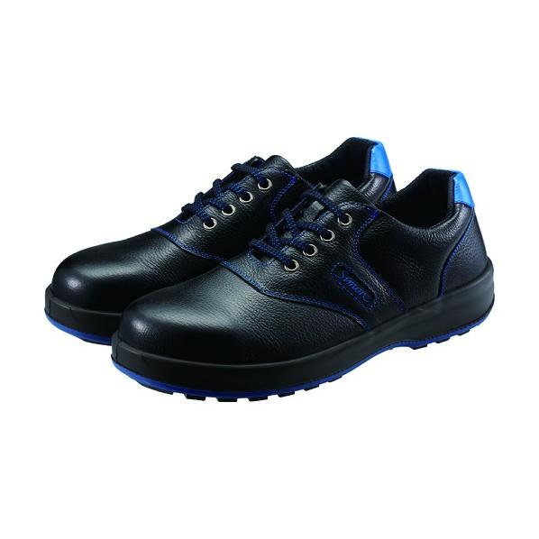 シモン 安全靴 短靴 SL11-BL 黒／ブルー 28.0cm SL11BL28.0