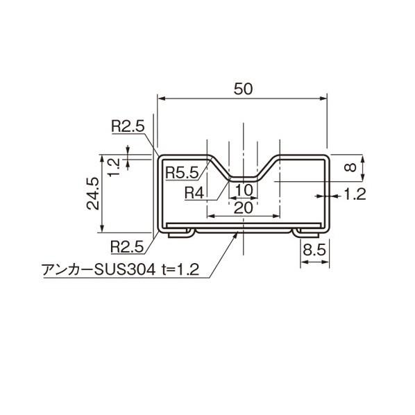 杉田エース リードレール 50-S 2000 1点_1