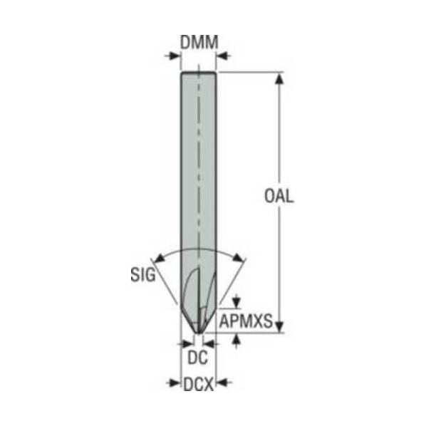 セコ・ツールズ JABRO JS506 面取りエンドミル60° JS506120N2CZ4.0-SIRA_1