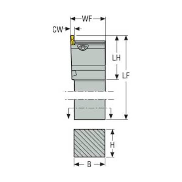 セコ・ツールズ 旋削 溝入れ用ホルダー X4FR2020M2503_1
