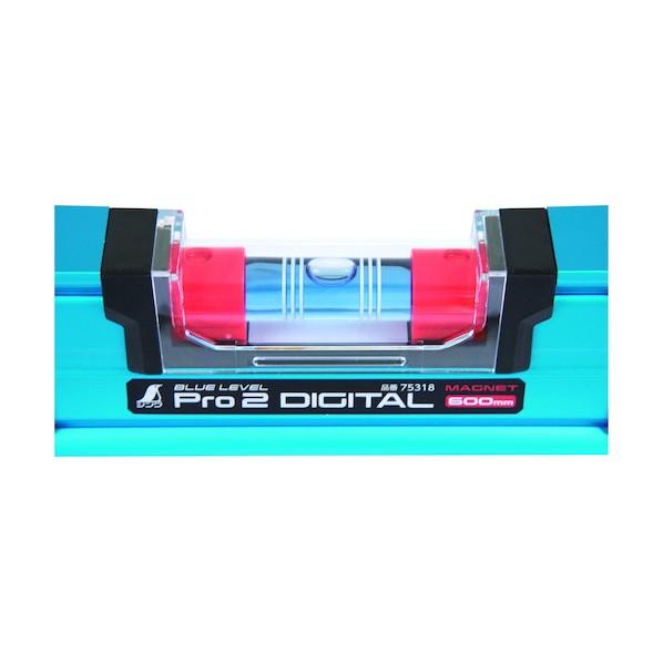 シンワ測定 ブルーレベル Pro2 デジタル 防塵防水 450mmマグネット付 450&times;56&times;26mm 75317