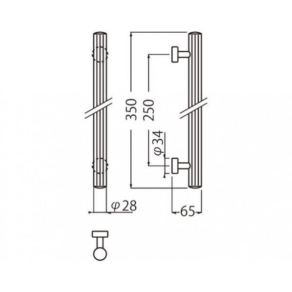 シロクマ カロライン取手 GB 小 NO-43 1組の画像