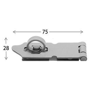 ストロング金属 ストロングTM掛金鉄製 シルバー 75×28mm NK-A-SP-SI-75｜diy-tool｜02