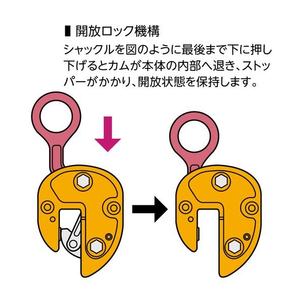 スーパーツール 立吊クランプ(解放ストッパー式) SVC2 1点_5