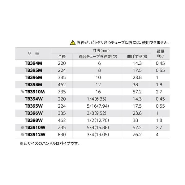 スーパーツール チューブベンダー 462mm TB398M 1点_1