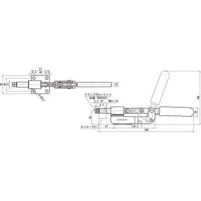 スーパーツール 横押し型トグルクランプ TPX6F｜diy-tool｜02