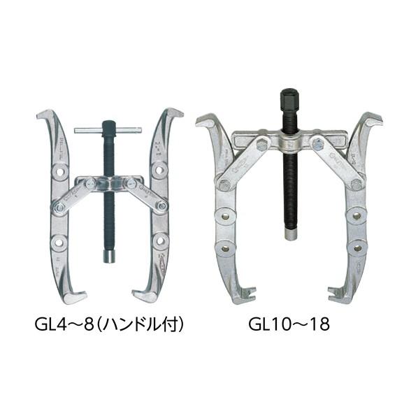スーパーツール ギヤープーラGL型 プロ用強化型 GL-10 1台の画像