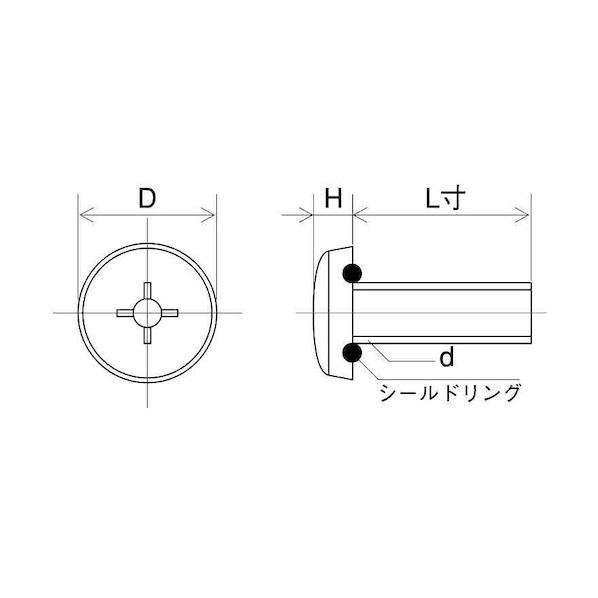 サンコーインダストリー SUSシールビスバインド小ネジ4×15サンコー