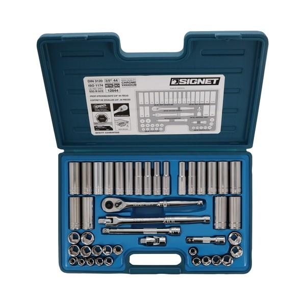 シグネット インチソケットレンチセット 3/8DR 12844 44本組 : DIY