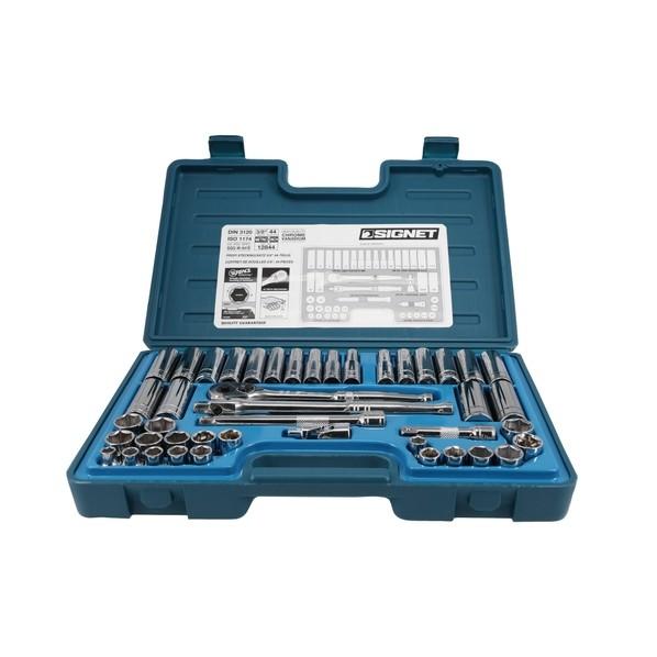 シグネット インチソケットレンチセット 3/8DR 12844 44本組 : DIY