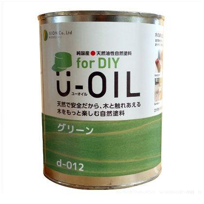 シオン　U-OILforDIY天然油性国産塗料　グリーン　2.5L　d-012-4