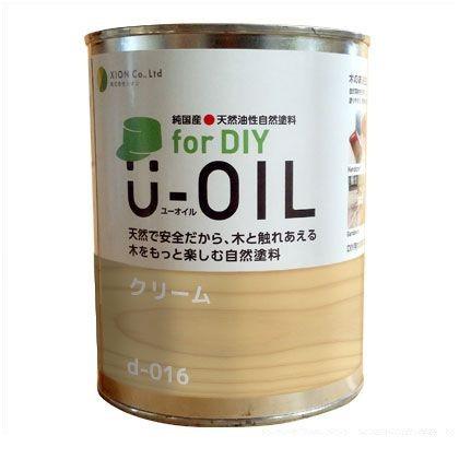 シオン U-OILforDIY天然油性国産塗料 クリーム 3.8L d-016-5