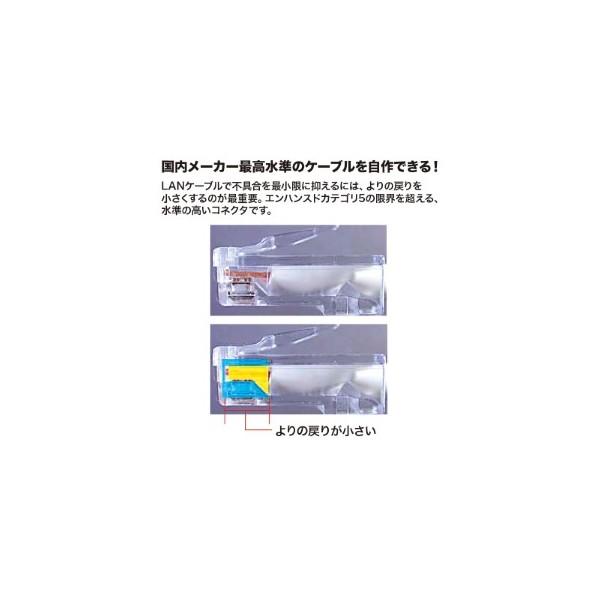 サンワサプライ RJ-45コネクタ 単線用 ADT-RJ45-50SN｜diy-tool｜03