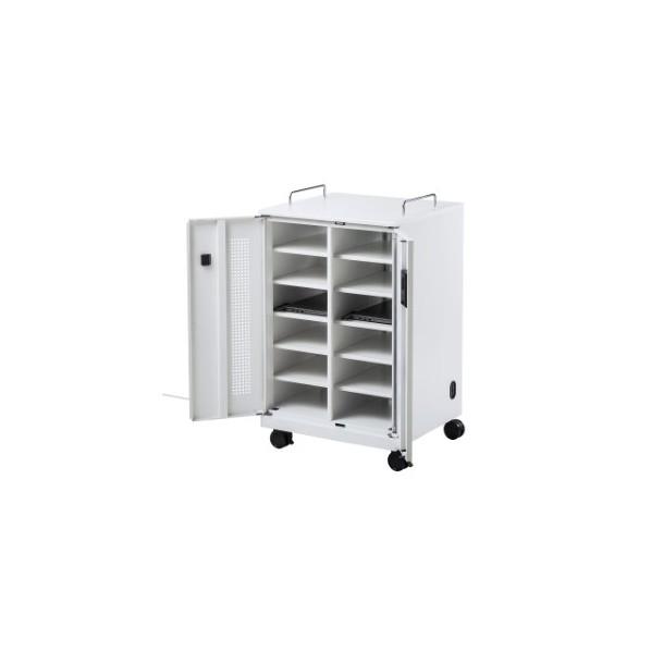 サンワサプライ ノートパソコン収納キャビネット 12台収納 CAI-CAB104W