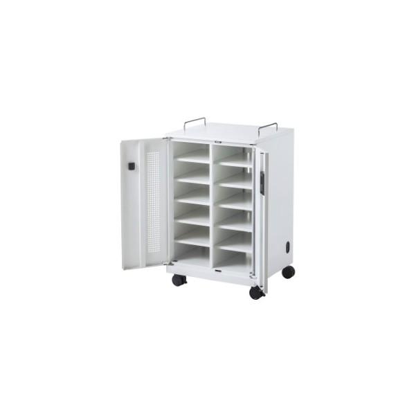 サンワサプライ ノートパソコン収納キャビネット 12台収納 CAI-CAB104W
