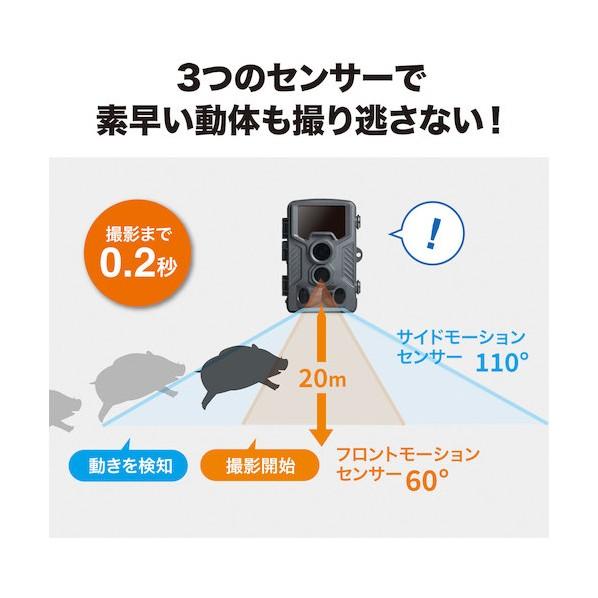 サンワサプライ セキュリティカメラ CMS-SC03GY_3