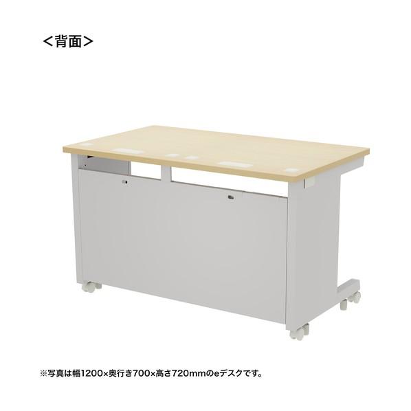 サンワサプライ eデスク（薄い木目）W1250×D600×H720 ED-SK12560LM72 1台の画像