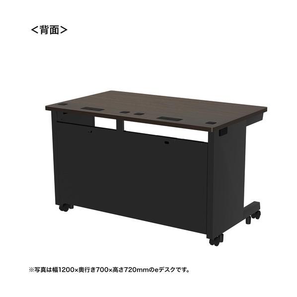 サンワサプライ eデスク（濃い木目）W1250×D600×H720 ED-SK12560M72 1台の画像