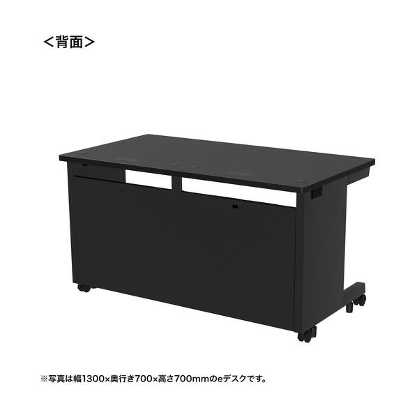 サンワサプライ eデスク（ブラック）W1300×D600×H720 ED-SK13060BK72 1台の画像