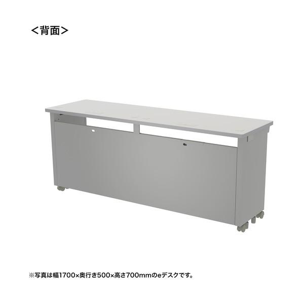 サンワサプライ eデスク（グレー）W1750×D500×H720 ED-SK17550GY72 1台の画像