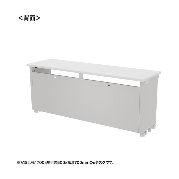 サンワサプライ eデスク（ホワイト）W1750×D500×H720 ED-SK17550W72 1台の画像