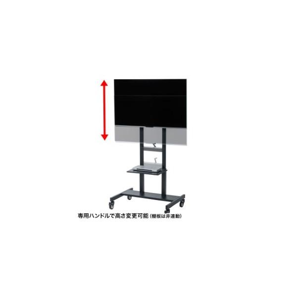 サンワサプライ 55~65型対応手動上下昇降液晶ディスプレイスタンド CR-PL30BK_7
