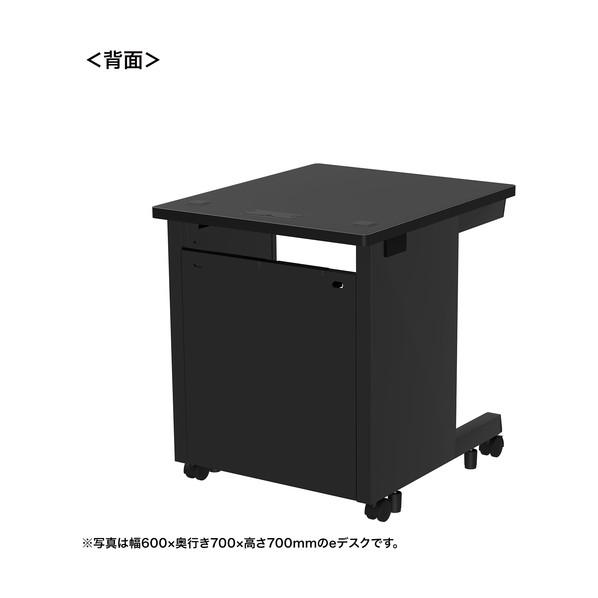 サンワサプライ eデスク（ブラック）W600×D600×H720 ED-SK6060BK72 1台の画像