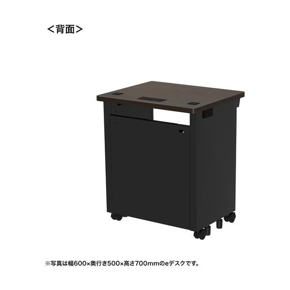 サンワサプライ eデスク（濃い木目）W650×D500×H720 ED-SK6550M72 1台の画像