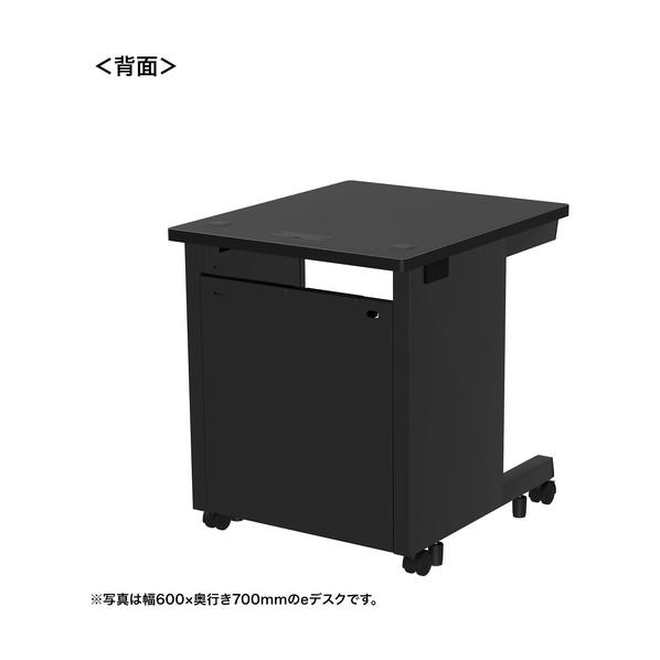 サンワサプライ eデスク（ブラック）W650×D750×H700 ED-SK6575BK 1台の画像