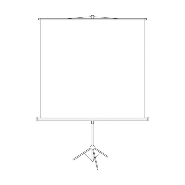 サンワサプライ プロジェクタースクリーン 三脚式 PRS-S60 : DIY