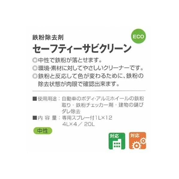 ※法人専用品※サンエスエンジニアリング セーフティサビクリーン 4L 808701の画像